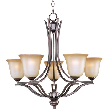 Maxim Lighting Madera 5-Light 26" Wide Oil Rubbed Bronze Chandelier 10175WSOI